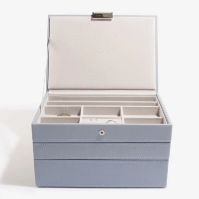 Шкатулка LC Designs для хранения украшений арт.73773, серо-голубая Шкатулка LC Designs для хранения украшений арт.73773, серо-голубая
