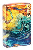 Зажигалка ZIPPO Classic с покрытием 540 Tumbled Brass, латунь/сталь, разноцветная, 38x13x57 мм