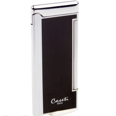 Зажигалка Caseti, кремниевая, супертонкая, черная, CA326-1
