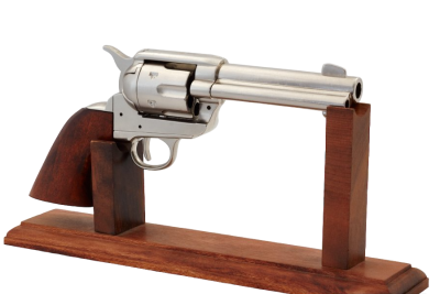 Макет. Револьвер Кольт CAL.45 PEACEMAKER 4,75" ("Миротворец") (США, 1873 г.), никель