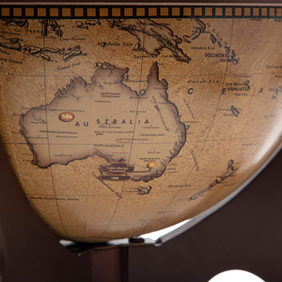 Глобус-бар настольный, сфера 33 см, RG33040EN00 (современная карта мира на английском языке)