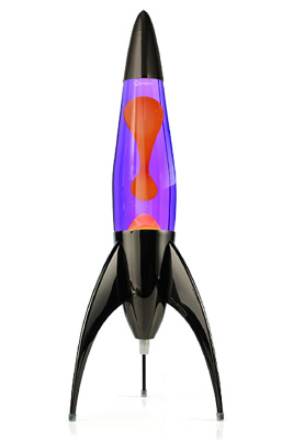 Лава-лампа Mathmos Telstar Оранжевая/Фиолетовая Black