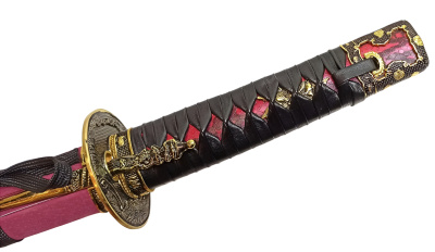 Вакидзаси, короткий японский меч "Токугава" с когаи и козукой