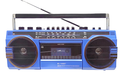 Ретро-магнитофон  EL-149BT "Ghettoblaster", синий