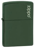 Зажигалка ZIPPO Green Matte, латунь с порошковым покрытием, зеленая, матовая, 38x13x57 мм (без бензина)