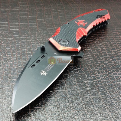 Нож Biohazard Apocalypse складной/ красно-черный W7356