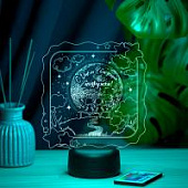 3D ночник Две подружки