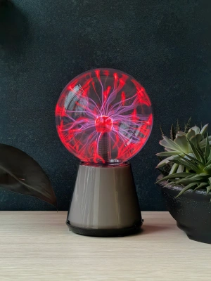 Плазменный шар Тесла Amperia Glow 15 см RGB / Audio