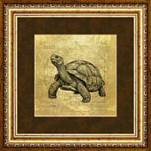 Картина на сусальном золоте «Черепаха»