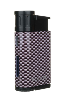 Зажигалка сигарная Colibri Evo, серебристый карбон Зажигалка сигарная Colibri Evo, серебристый карбон