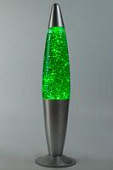 Лава-лампа 41см Зелёная/Блёстки (Глиттер)