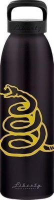 фляга Freedom Gadsden by Nick Shipley / 710 мл. / чёрная матовая / коробка / Liberty