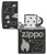 Зажигалка ZIPPO Classic с покрытием  , латунь/сталь, черная, матовая, 38x13x57 мм
