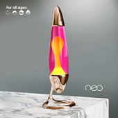 Лава-лампа Mathmos Neo Жёлтая/Розовая Copper