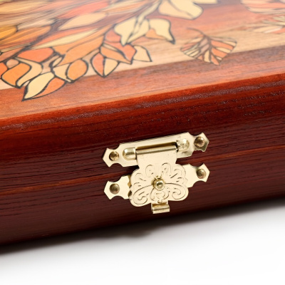 Нарды в деревянной коробке "В бане генералов нет", большие Нарды в деревянной коробке "В бане генералов нет", большие