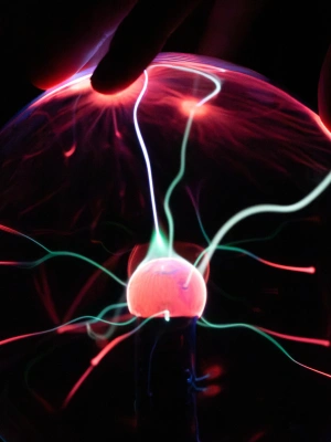 Плазменный шар Amperia Greenflow 16см (Тесла) Audio