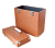 Кейс для виниловых пластинок BOX, коричневый, BOX-Br