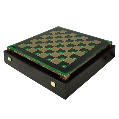 Шахматный набор "Стаунтон, турнирные" (44х44 см), доска зеленая