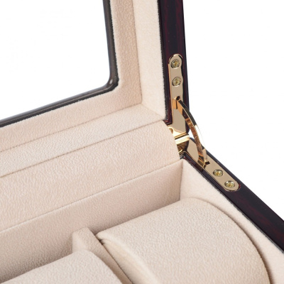 Шкатулка для хранения 16 часов со стеклом Luxewood, венге LW804-16-5