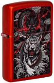 Зажигалка ZIPPO Dragon Tiger Design с покрытием Metallic Red, латунь/сталь, красная, 38x13x57 мм (без бензина) Зажигалка ZIPPO Dragon Tiger Design с покрытием Metallic Red, латунь/сталь, красная, 38x13x57 мм (без бензина)