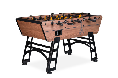 Игровой стол - футбол "Eiffel" (151х75,5х90см) коричнево-черный