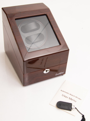 Шкатулка LuxeWood для подзавода 2-х и хранения 3-х часов арт.LW024-OAB-5