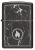 Зажигалка ZIPPO Marble Flame с покрытием High Polish Black, латунь/сталь, черная, глянцевая, 38x13x57 мм (без бензина)
