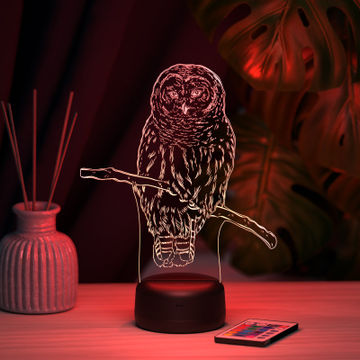 3D ночник Хищная сова