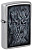 Зажигалка ZIPPO Evil Tree с покрытием Street Chrome, латунь/сталь, серебристая, 38x13x57 мм