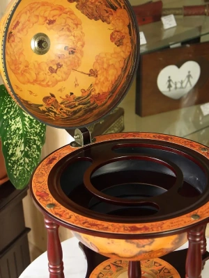 Глобус-бар настольный/напольный "Огненная земля", d=33 см Глобус-бар настольный/напольный "Огненная земля", d=33 см