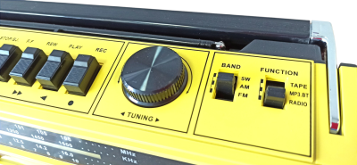 Ретро-магнитофон  EL-149BT "Ghettoblaster", желтый