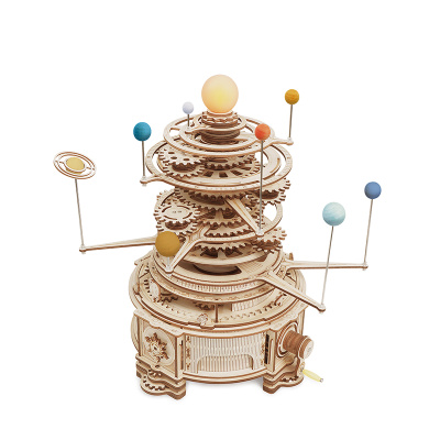 Механический деревянный конструктор Robotime - Модель Солнечной системы (Mechanical Orrery)