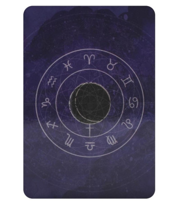 Карты Таро. "Black Moon Astrology Cards" / Астрологическая колода чёрной луны, Blue Angel