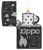 Зажигалка ZIPPO Classic с покрытием  , латунь/сталь, черная, матовая, 38x13x57 мм