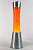 Лава-лампа CG 39см Silver Оранжевая/Звездочки (Глиттер)