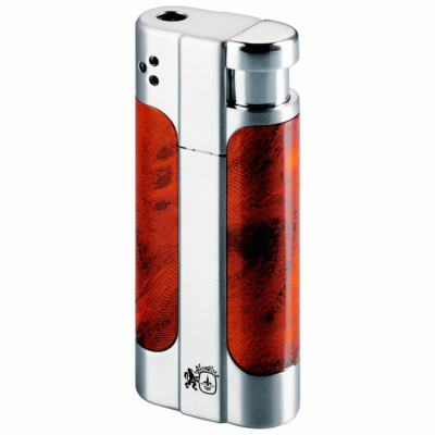Зажигалка Colibri Accord Burlwood Satin / Polish Silver