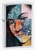 Зажигалка Zippo Face paining girl