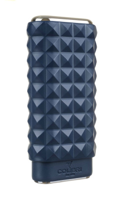 Чехол сигарный Colibri, телячья кожа и кедр, темно-синий LC250T3