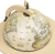 Глобус-бар напольный со столиком "Земля обетованная", d=33 см