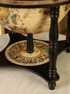 Глобус-бар настольный/напольный "Карта мореплавателя", d=33 см Глобус-бар настольный/напольный "Карта мореплавателя", d=33 см