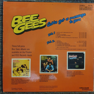 Виниловая пластинка Bee Gees, Би Джиз; Gotta get message to you, бу