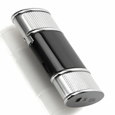 Зажигалка Colibri Virtuoso Black Lacquer & Silver Hobnail