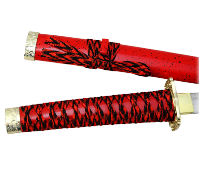 Набор самурайских мечей, 2 шт. Ножны алый мрамор