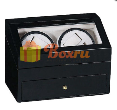 Шкатулка Luxewood для подзавода 4х и хранения 4х часов, LW622-1, черный