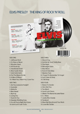 Виниловая пластинка Elvis, Элвис Пресли; The King of Rock`n`Roll (2 пластинки), новая