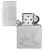 Зажигалка ZIPPO Vintage Dance с покрытием Satin Chrome, латунь/сталь, серебристая, 38x13x57 мм