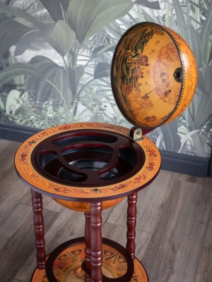 Глобус-бар напольный, сфера 33 см (арт.JG-33001R)