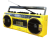 Ретро-магнитофон  EL-149BT "Ghettoblaster", желтый