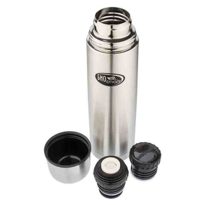 Термос Biostal (0,5 литра), 2 пробки, стальной Термос Biostal (0,5 литра), 2 пробки, стальной