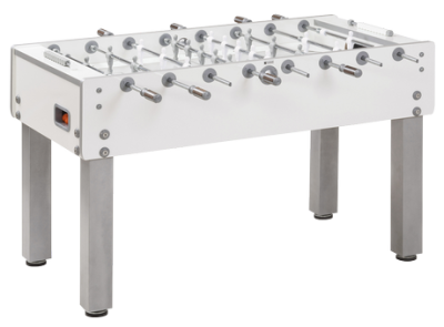 Игровой стол - футбол   "Garlando G-500 Pure White H2O" (143x76x88см)
